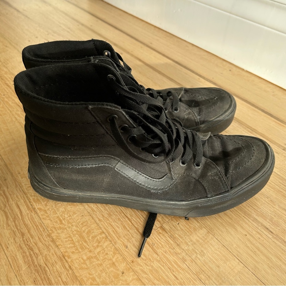 Vans Sk8-Hi Mono Black Skate Shoes